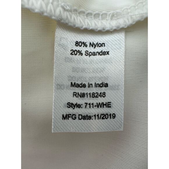 Cabana Life White off White Dolman Sleeve Mini Dress Beach Coverup Medium LN - Picture 8 of 9